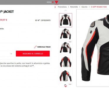 Saldi Dainese: le proposte sportive con airbag D-air®